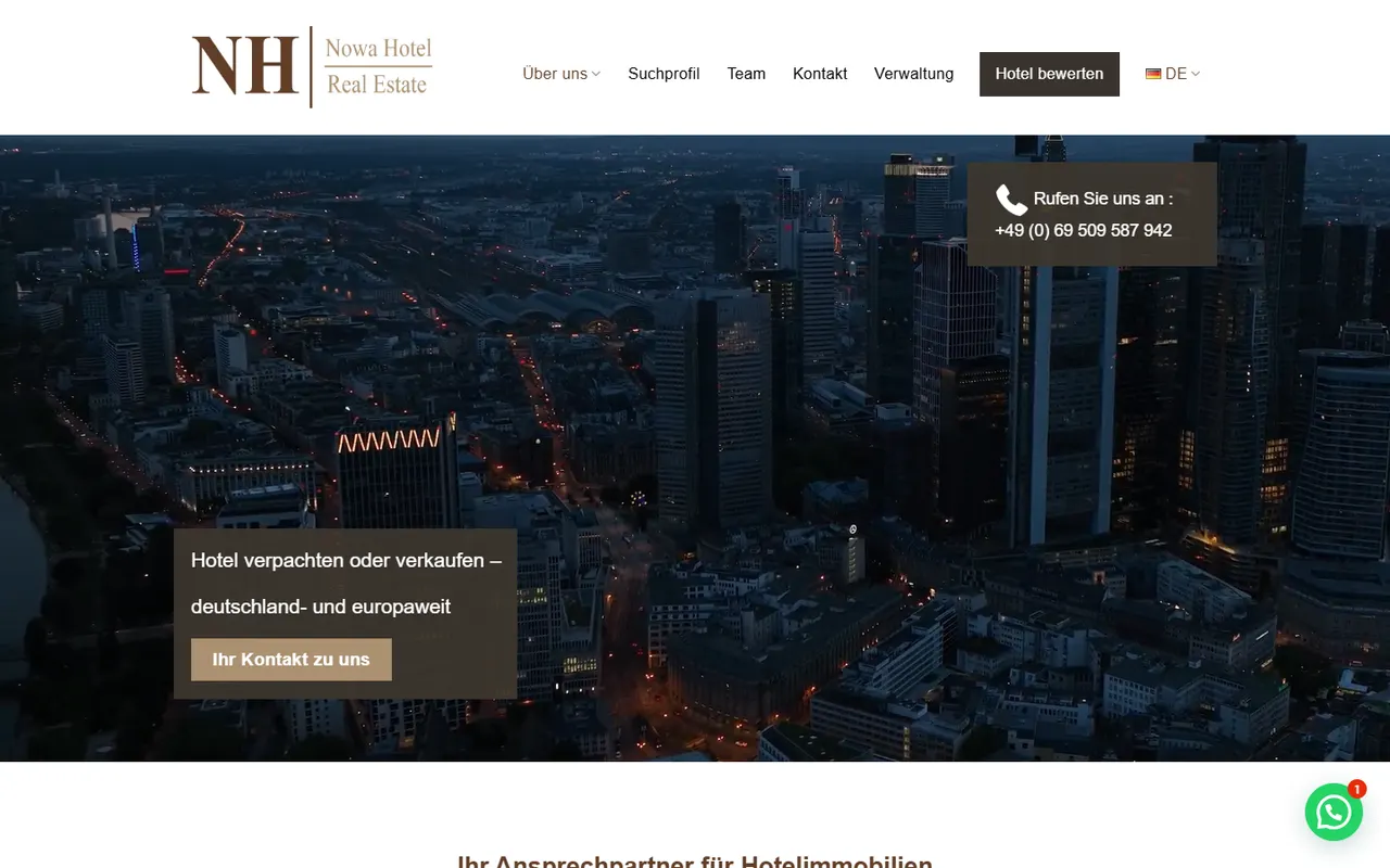 Website Nowa Hotel